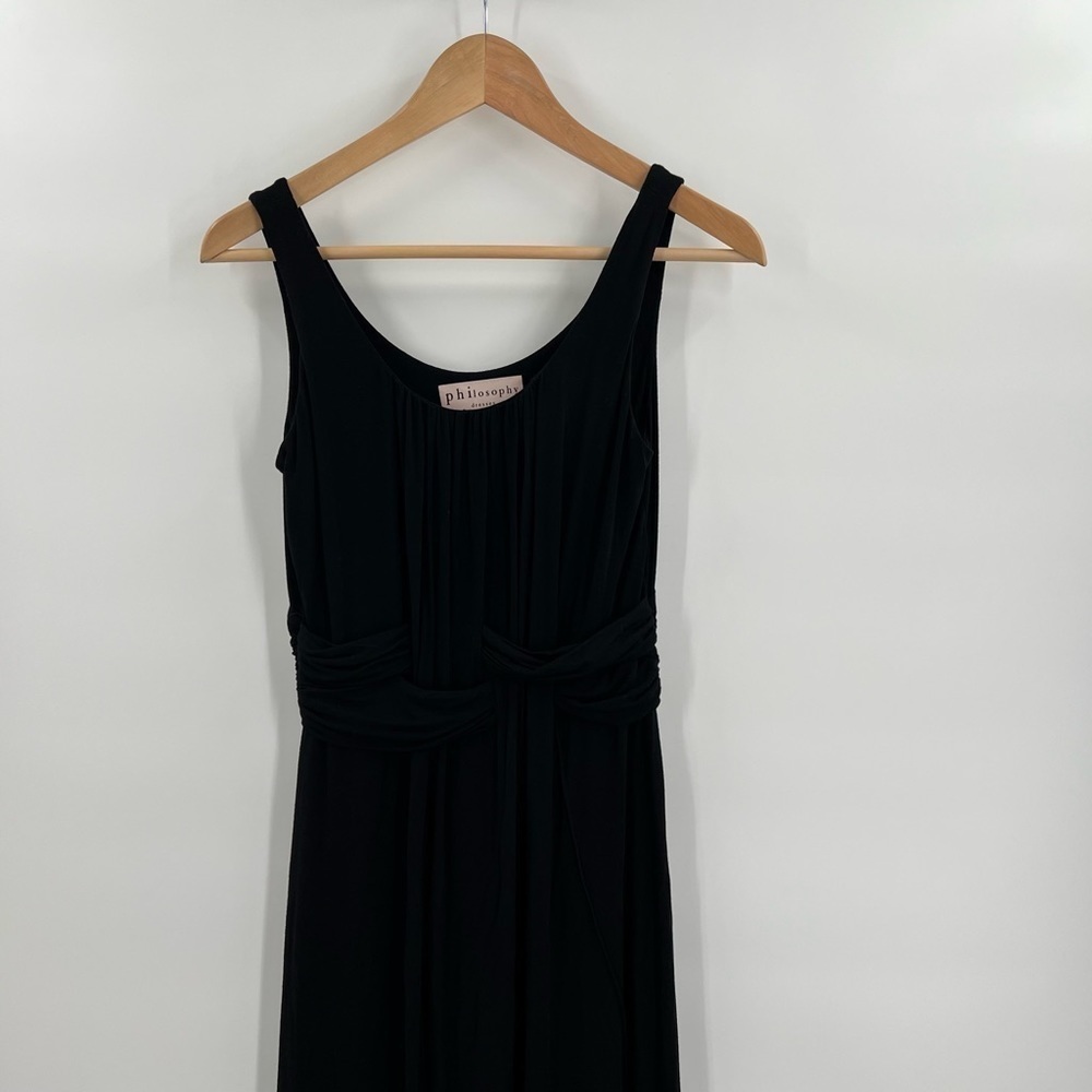 Philosophy Black Maxi Sleeveless Dress Ladies Small